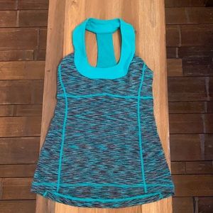 lululemon gently loved Stripe Scoop Neck Tank Sz 4